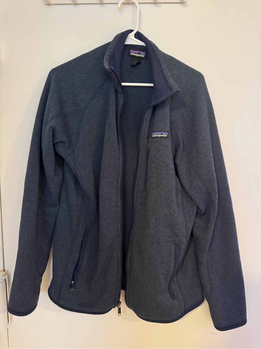 Patagonia Dark Navy Full-Zip Fleece Jacket